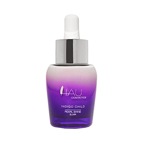 Hau Cosmetics Primer Makeup Base für Gesicht, Porenverfeinerndes Gesichtsserum mit Hyaluronsäure, Vegan, Pearl Shine Elixir 30ml