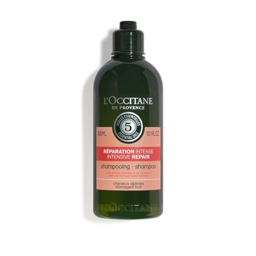 L'Occitane Aromachologie Intensiv-Reparierendes Shampoo, Kräftigt und Regeneriert Strapaziertes Haar, für Geschmeidiges und Glänzendes Haar, 300ml