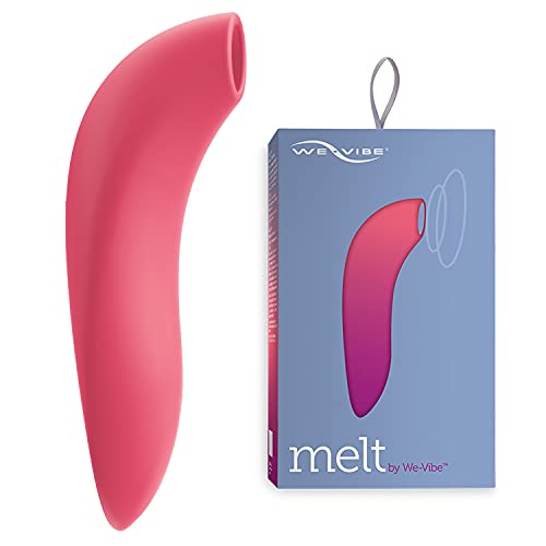We-Vibe Melt Klitoris-Sauger für Paare - Klitoris Vibrator mit 12 Intensitätsstufen - Wasserdichter Druckwellenvibrator - App-kompatibel - Aufladbares Sexspielzeug für Frauen - Coral