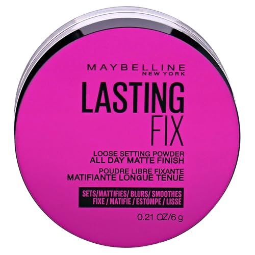 Maybelline New York Fixier-Puder, Lasting Fix Loose Setting Powder, Mattierend und langanhaltend, Transparent