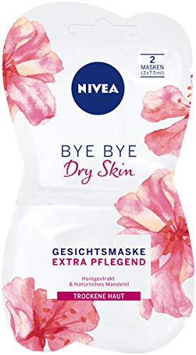 NIVEA Bye Bye Dry Skin Gesichtsmaske im 1er Pack (1 x 15 ml), intensive Gesichtspflege Maske beruhigt die Haut, Hautpflege Maske für trockene Haut
