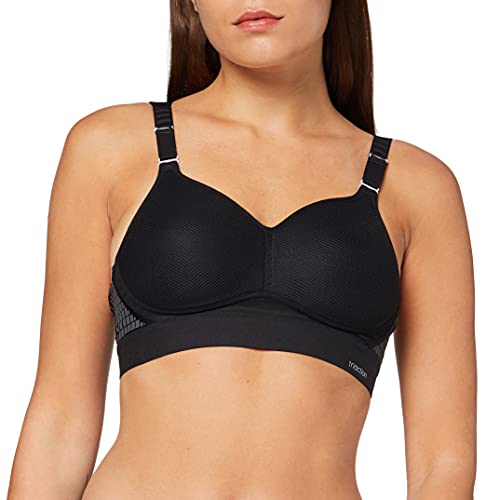 Triumph Damen Triaction Hybrid Lite P EX Racerback sports bra, SCHWARZ, 85C