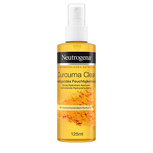 Neutrogena Curcuma Clear Gesichtspflege, Beruhigendes Feuchtigkeitsspray, ölfreies Gesichtsspray, 125ml
