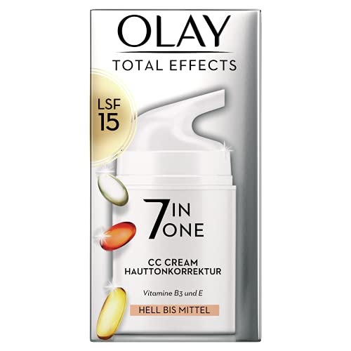 Olay Total Effects CC Cream hell bis mittel, Pumpe