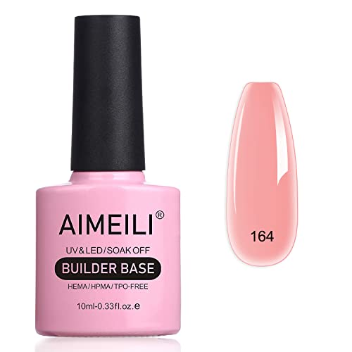 AIMEILI 8 in 1 Builder Nail Gel, Builder Gel In a Bottle Builder Base Quick Building Gel UV LED Nail Extension Gel Nagelverlängerung Gel - (164) 10ml