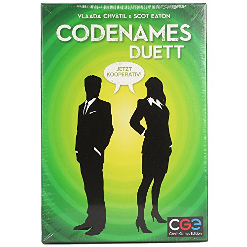 Czech Games Edition CGED0036 Codenames Duett, Familienspiel, deutsch, mehrfarbig, bunt