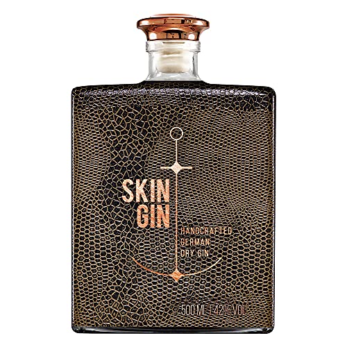 Skin Gin | Handcrafted German Gin | Reptile Brown, Manufaktur Gin aus dem Alten Land | Koriander-Grapefruit-Limetten | 42% 500ML